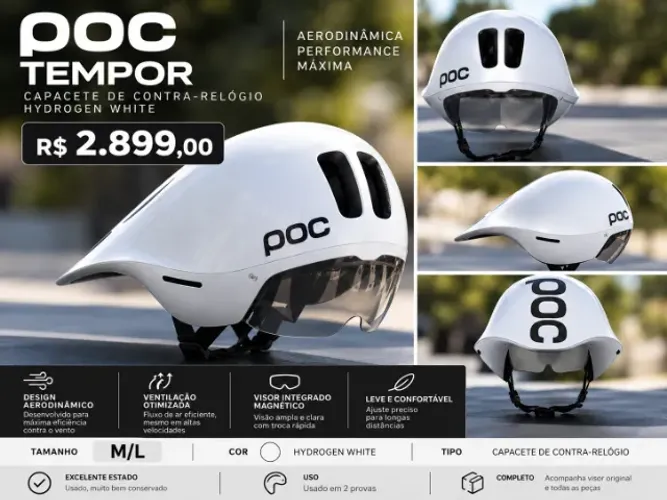 POC Capacete de contra-relógio Tempor triatlhon M/L