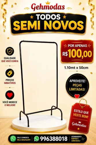 Equipamentos para loja de roupas
