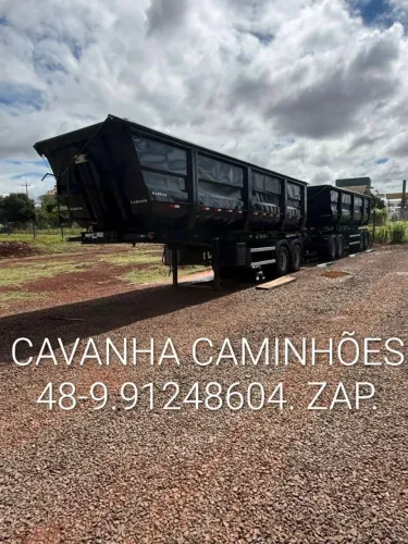 Rodocaçamba Randon 2024 Dolly Rebaixado 35 Mts Cúbicos Sem Pneus Lona Fácil Manta.