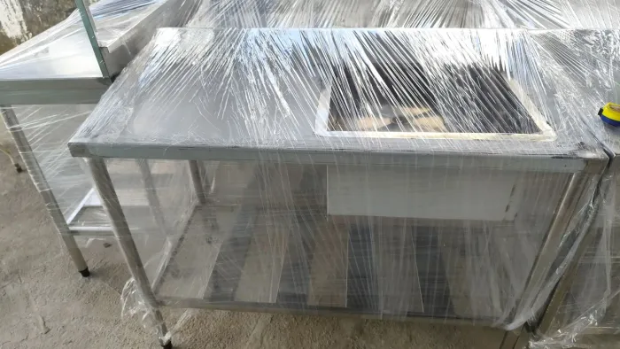 Pia em aço inox industrial nova