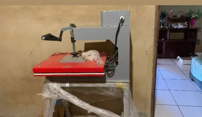 Máquina de estampa camisa 