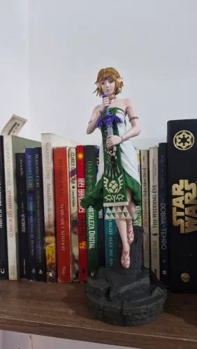Estátua Princesa Zelda Tears of the Kingdom - 23cm (Escala 1/6)