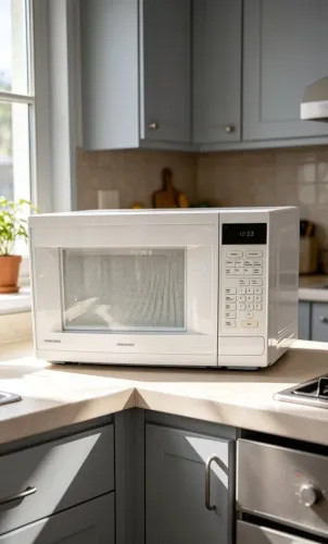 Microondas Samsung 20 L Design Moderno Esquentando super Bem