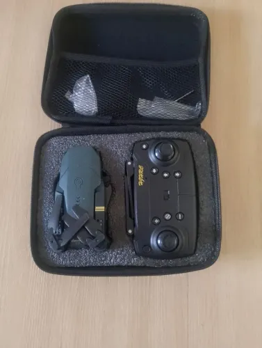 Drone Profissional E58 Câmera 4k Bolsa de Viagem Voo 360° Suporte para Celular Resistente