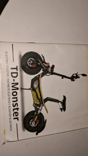 PATINETE ELETRICO TD MONSTER 1600 W 45 km velocidade capacidade carga 140 kg.