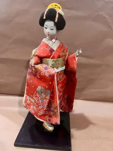 Boneca Japonesa Tradicional Oyama Ningyo 30cm, Anos 80