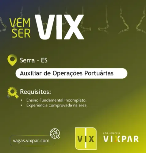 AUXILIAR DE OPERAÇÕES PORTUÁRIAS