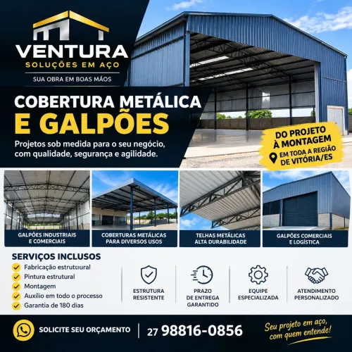 Estrutura Metálica. Galpão/mezaninos/cobertura