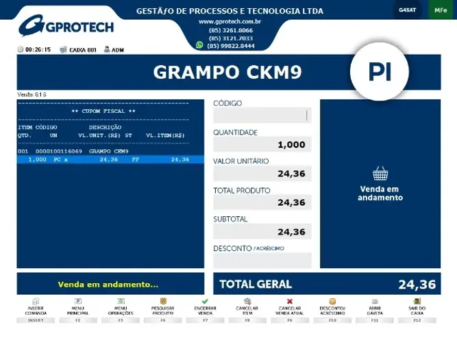 Sistema de Emissão NFCe, Nota Fiscal (NFe) e Manifesto (MDFe) - PI - R$ 150,00