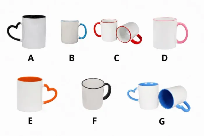 29 Canecas coloridas de cerâmica para sublimação
