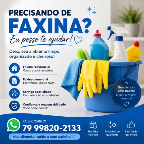 Faxina Completa - R$150,00