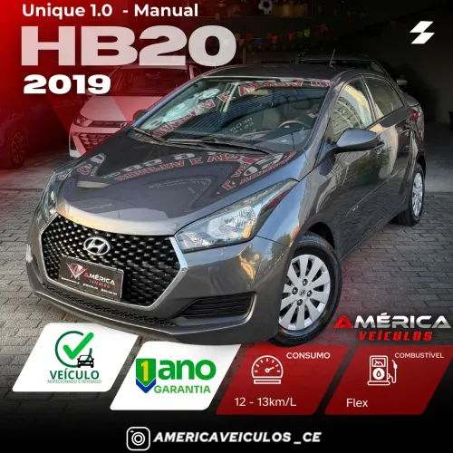 Hyundai HB20 Unique 1.0 Flex 12V Mec. 2019
