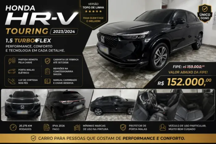 Honda HR-V Touring 1.5 TB 16V 5P Aut. 2024
