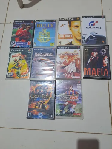 Lote Completo 19 Jogos PS2 + Brindes (Prensados de Época)