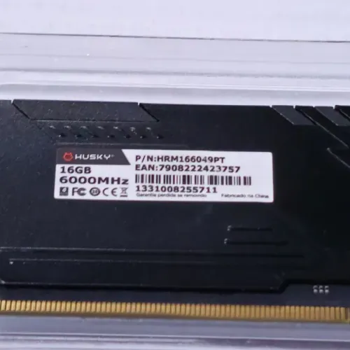 Memória RAM Husky Impulse 16GB, 6000MHz, DDR5, CL48, Preto - HRM166049PT