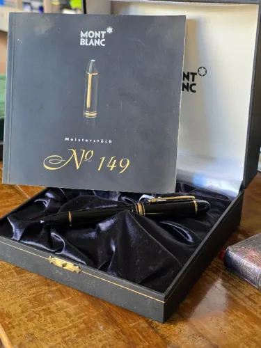 Caneta Montblanc Meisterstuck 149 tinteiro