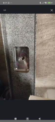 PIA DE GRANITO COM CUBA INOX.