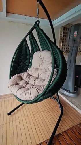 Balanço em tricô náutico