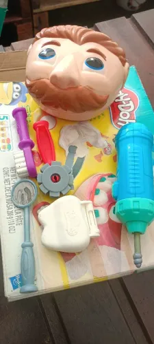 Kit massinha dentista brinquedo 