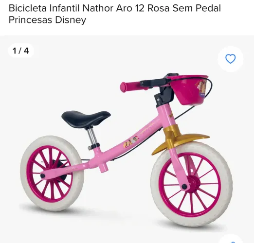 Bicicleta infantil sem pedal