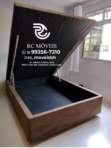 Cama Box Baú Casal Inteiriço 1,38x1,88 - Direto da Fábrica
