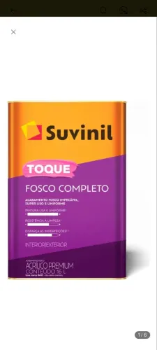 Tinta Suvinil fosco completo crômio