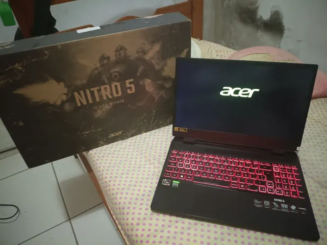 Notebook acer nitro 5 - rtx 3070 ti e Ryzen 7 6800h 16gb DDR5 Dual Channel e 1TB SSD W11