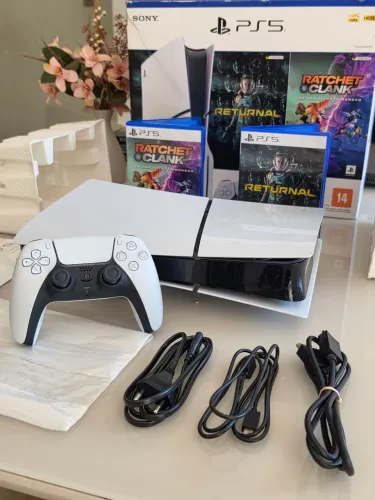 Console Playstation 5 SLIM DESBLOQUEADO com leitor na caixa
