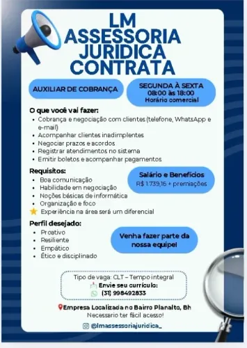OPERADOR DE COBRANÇA JUNIOR 