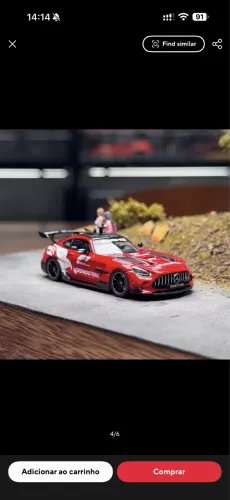 Miniatura Safety Car F1 Amg GT black series