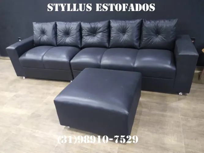 Sofá intense no courino novo
