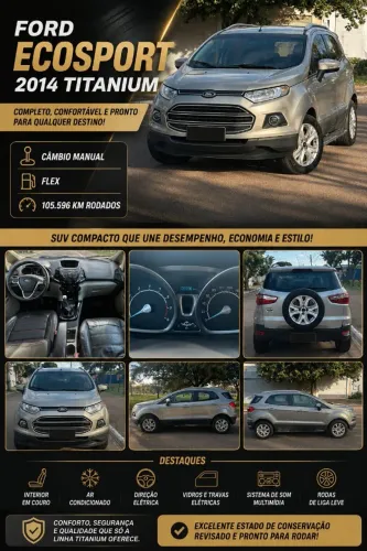 Ford Ecosport Titanium 1.6 16V Flex 5P 2014