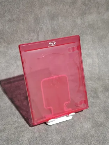 Novo Estojo Dvd Bluray Crystal Red Vermelho Para 1 Disco