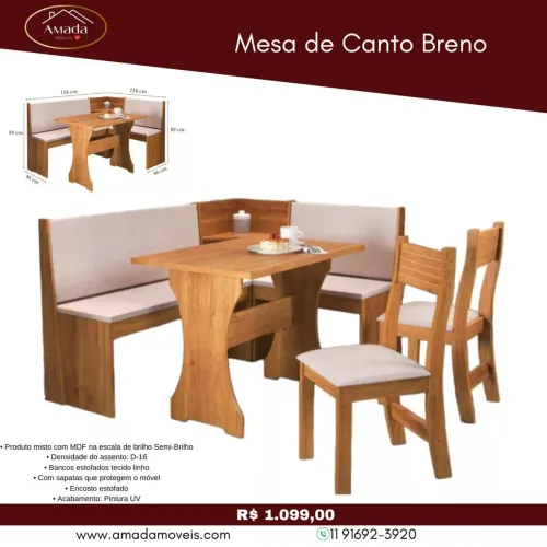 Mesa de Canto Breno - A pronta entrega