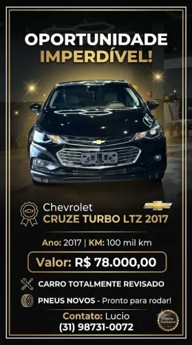 Chevrolet Cruze LTZ 1.4 16V Turbo Flex 4P Aut. 2017