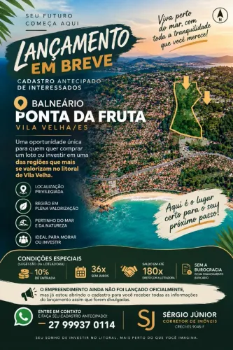 Lotes Ponta da Fruta LANÇAMENTO