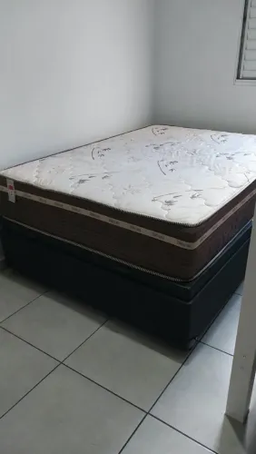 Cama Box Baú Casal + Colchão SonoClass Capadócia Molas Ensacadas - Novíssimo