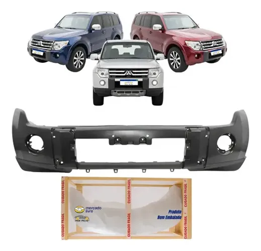 Parachoque Dianteiro Mitsubishi Pajero Full Gls 2008 A 2011 Preto