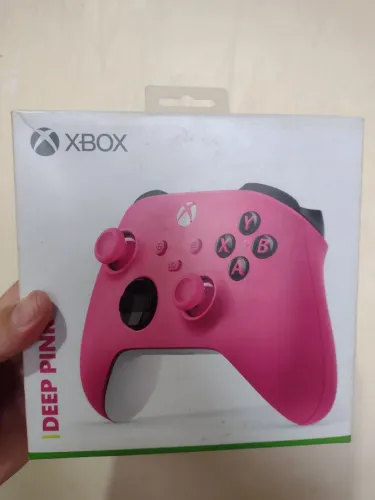Controle Xbox Series Deep Pink Completo na Caixa + Bateria Recarregável Oficial