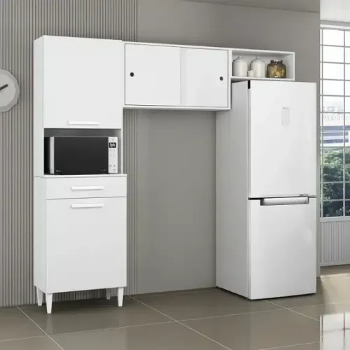 COZINHA ISABELLE 2.0 COMPACTA C/ 4 PORTAS E 1 GAVETA - ARAMÓVEIS