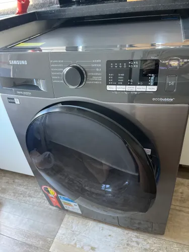 Lava e Seca Samsung WD11A 11kg/7kg Ecobubble Inox 110V - Excelente Estado