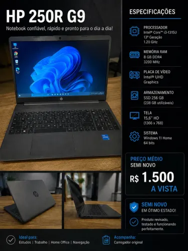 HP 250R G9 ? SEMINOVO