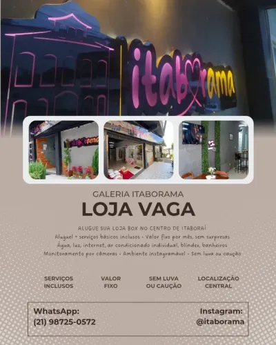 ALUGO LOJA BOX NO CENTRO DE ITABORAÍ <br>