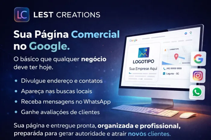 CRIAÇÃO DE PÁGINA COMERCIAL NO GOOGLE