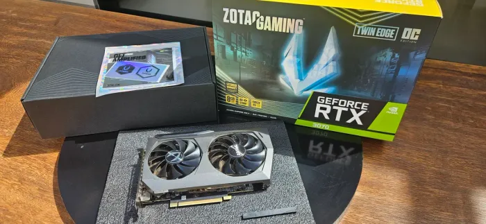 Placa De Vídeo Geforce Rtx 3070 8gb Gddr6 Zotac Twin Edge Oc