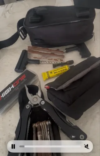 Kit Manutenção Bike Completo: Bolsa de Quadro + Bomba + Multitool + Kit Reparo