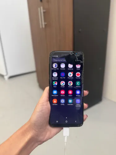 Samsung Galaxy S8 Com Defeito Tela Trincada Leia A Descrição