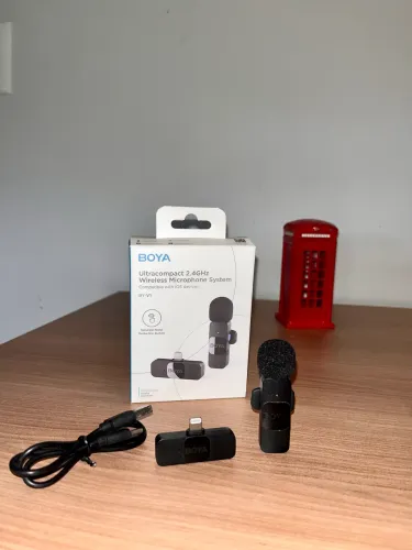 Microfone de Lapela sem fio Boya 