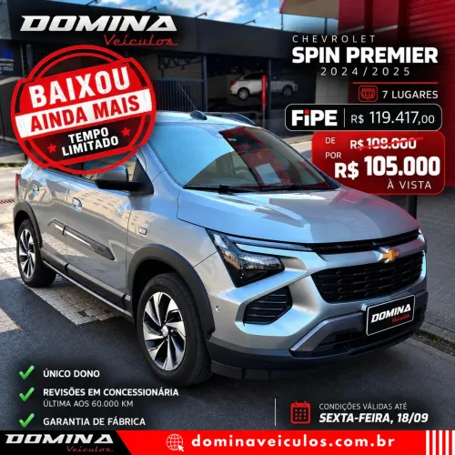 Chevrolet Spin Premier 1.8 8V Econo.flex 5P Aut. 2025