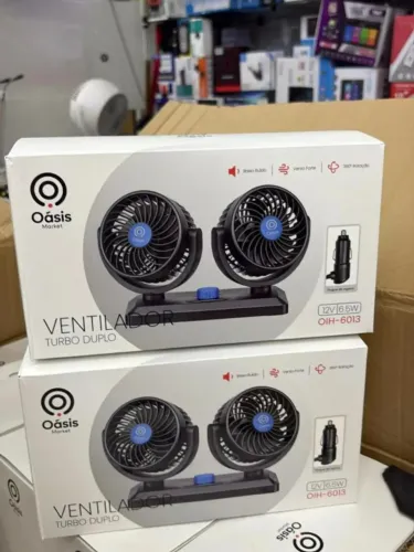 Ventilador Duplo Automotivo 12v e 24v - Entrega Rápida